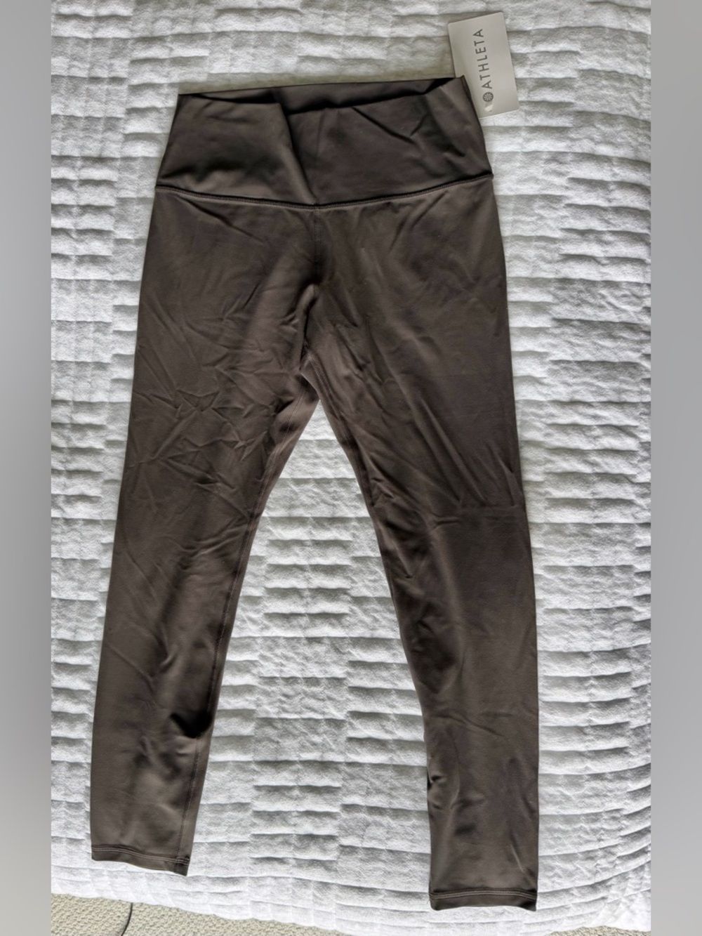 NWT Athleta Transcend 7/8 Tight shale brown large tall 28” inseam